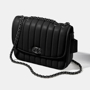 Coach Black Quilted Shoulder Bag